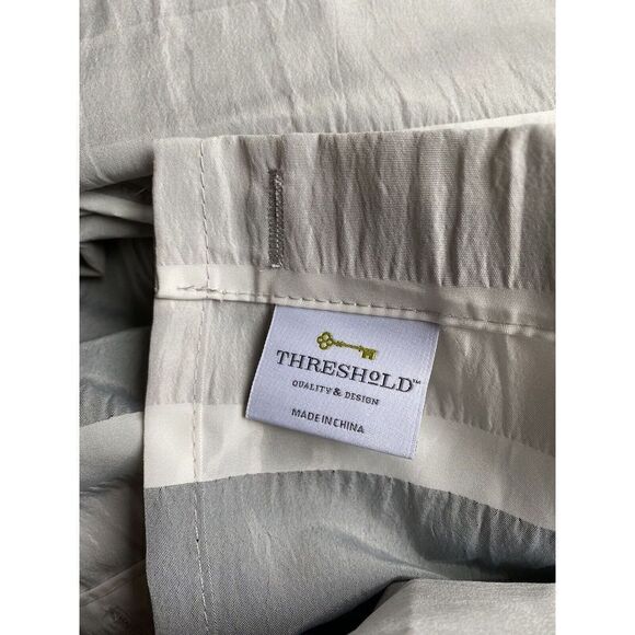 Threshold Blocked Striped Shower Curtain - Picture 5 of 7